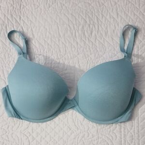 Lily Of France Women's  Light Blue Mint Bra Size 38D